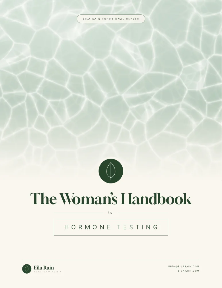 Cover of The Woman's Handbook to Hormone Testing by Eila Rain Functional Health